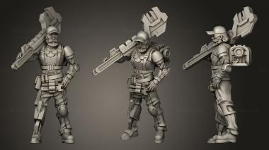 Military figurines mech 3d model